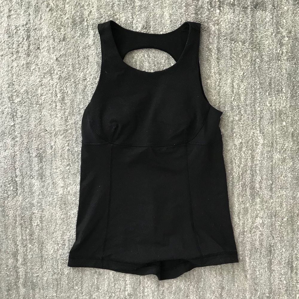 Lululemon black Tank with padding